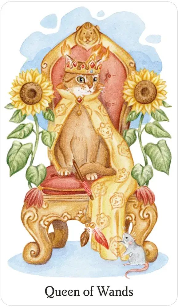 Caticorn Tarot card artwork view 3