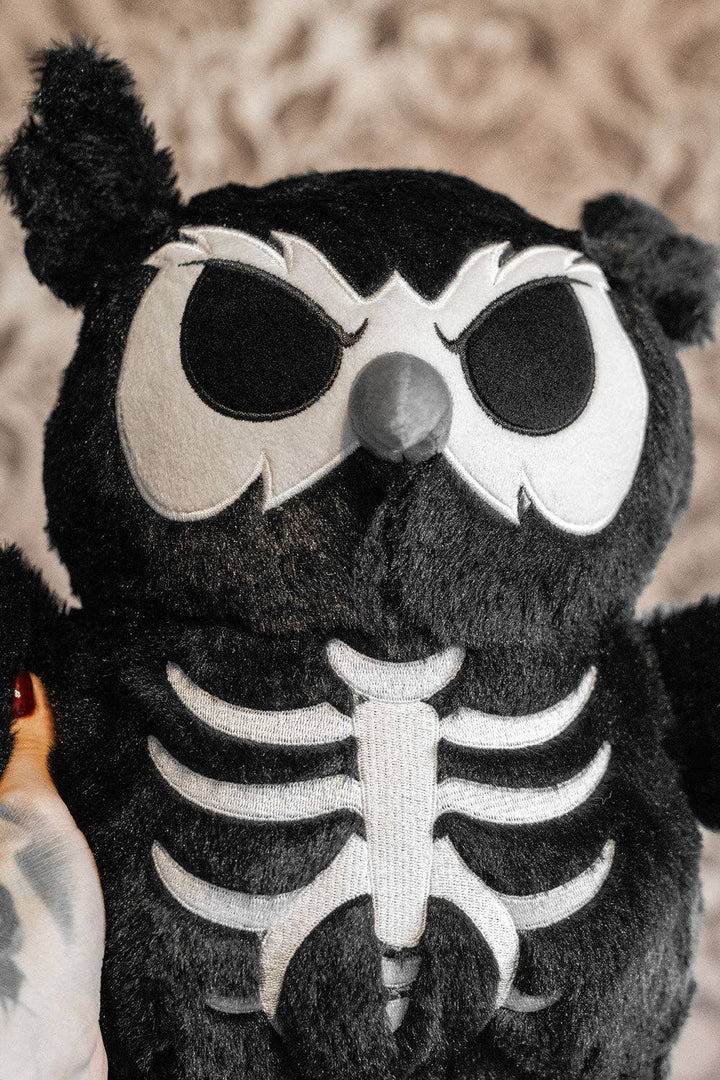 Night Owl Skeleton Plush Toy