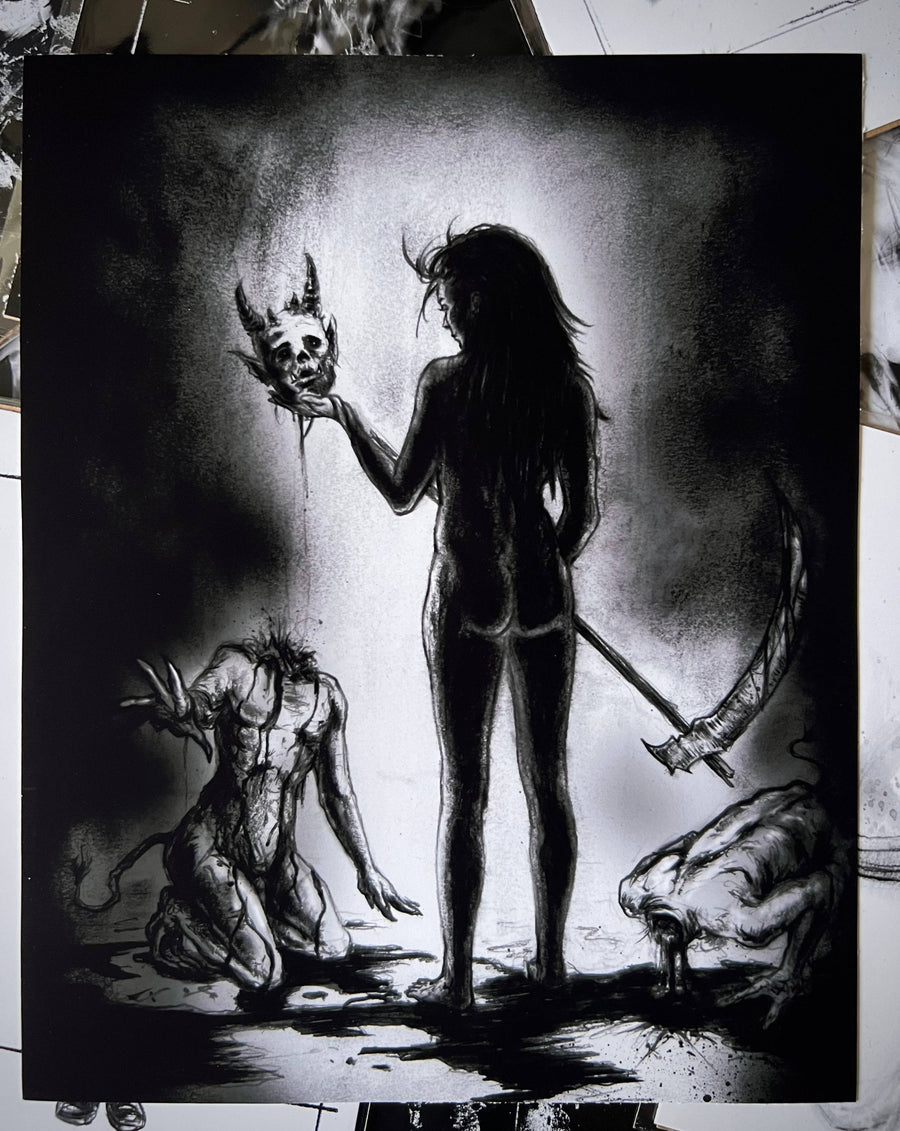 Witchy Goddess Gothic Dark Art Print