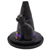 Witches Hat Cat Incense Burner