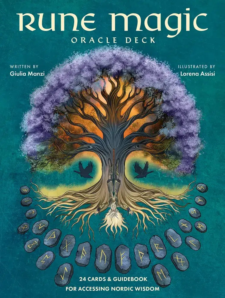 Rune Magic Oracle deck box with rune-inspired artwork