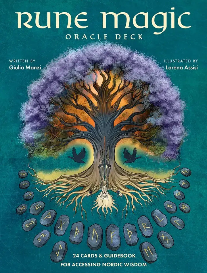 Rune Magic Oracle deck box with rune-inspired artwork