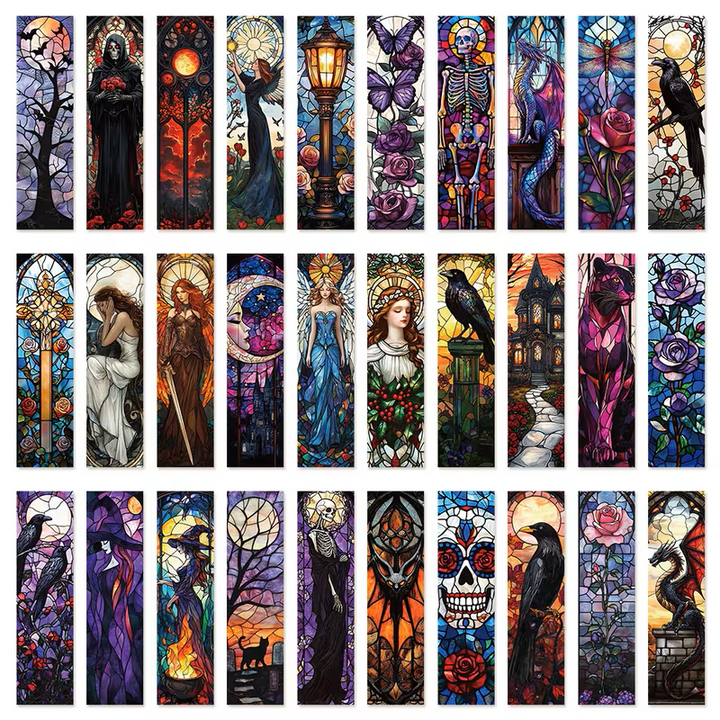 Additional assorted gothic and mystical bookmark designs