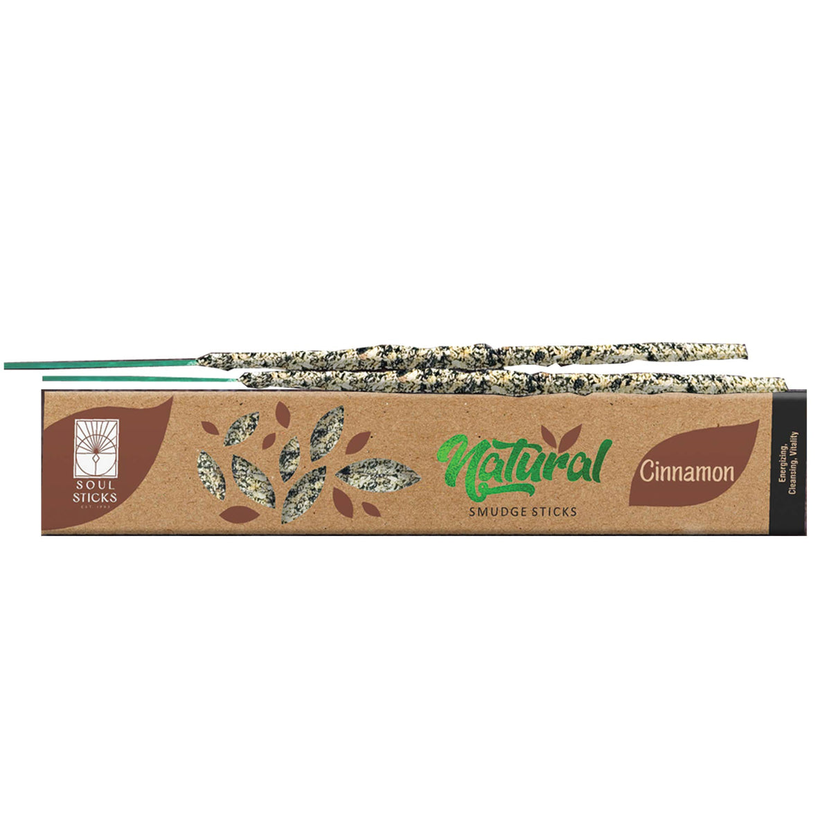 Cinnamon natural incense smudge sticks package