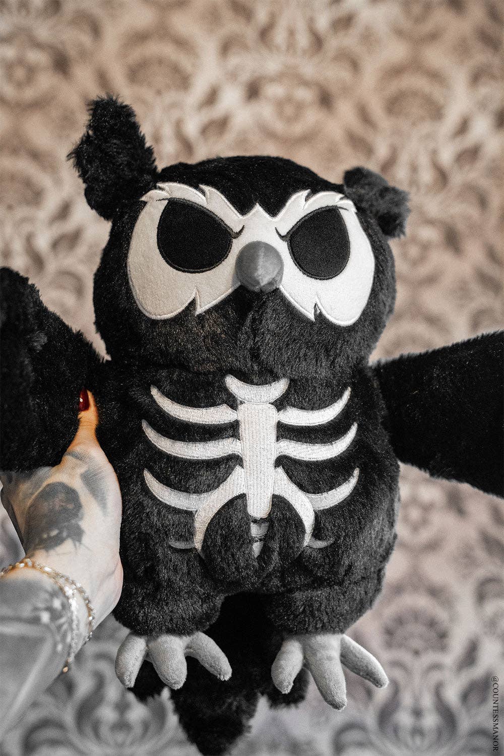 Night Owl Skeleton Plush Toy