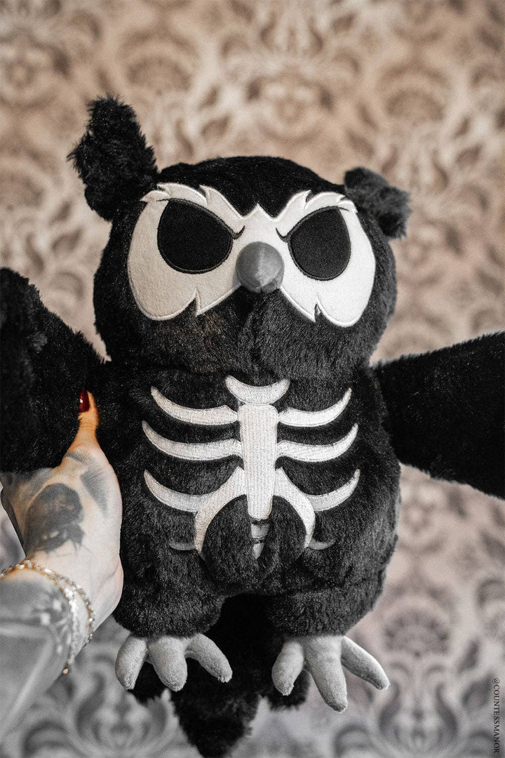 Night Owl Skeleton Plush Toy