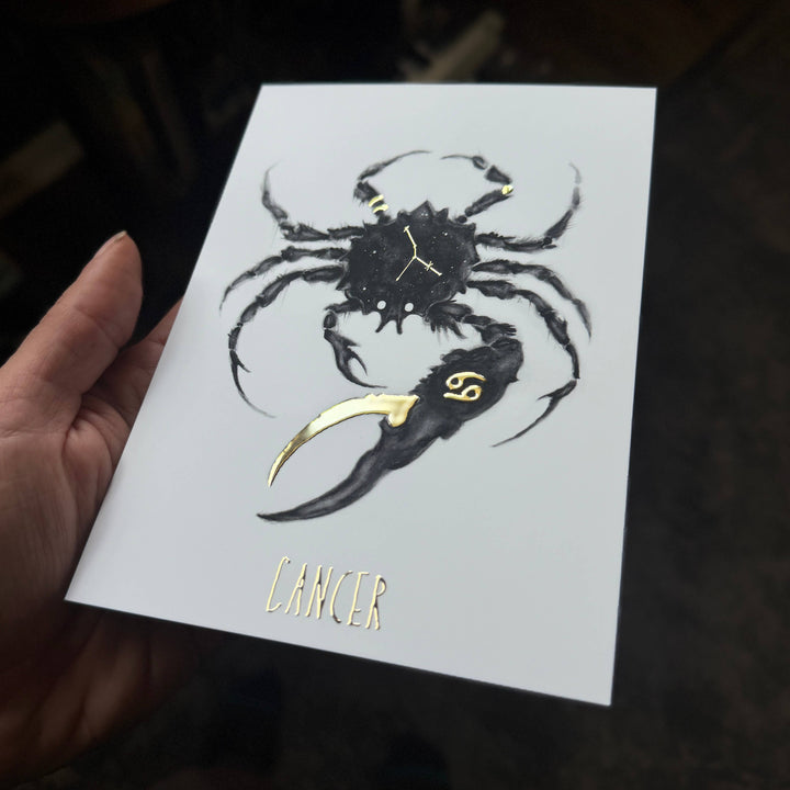 Zodiac Gold Foil Print Set - Full Pack of 12