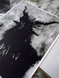 No Longer Can I Sit Still-Dark Art Print