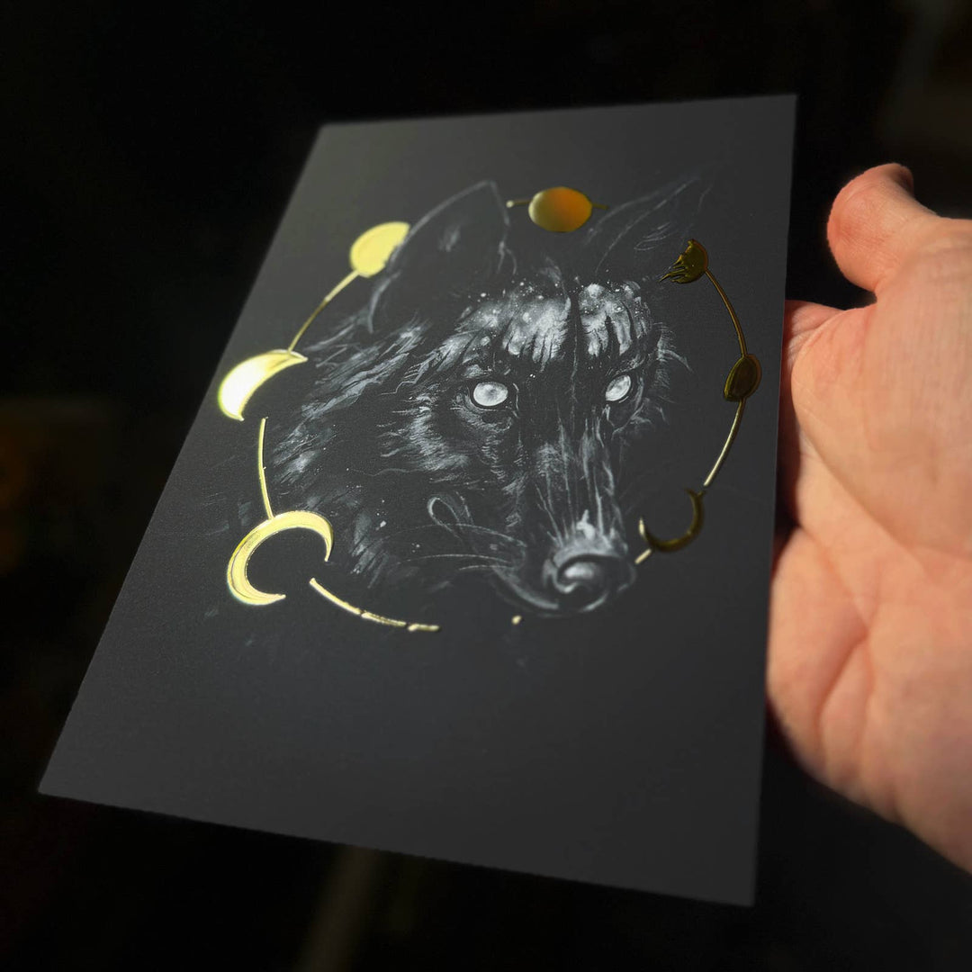 Phases Gold Foil Print