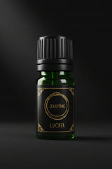 Lucifer ritual oil bottle for Satanist practice