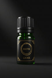 Lucifer ritual oil bottle for Satanist practice