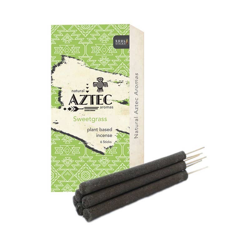 AZTEC sweetgrass plant-based incense package front view