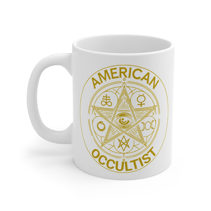 American Occultist Gold Sigil Mug - 11oz