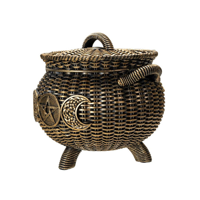 Wicker Triple Moon Cauldron