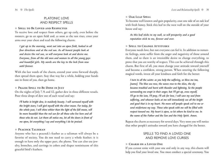 Interior page from Slavic Witchcraft by Natasha Helvin