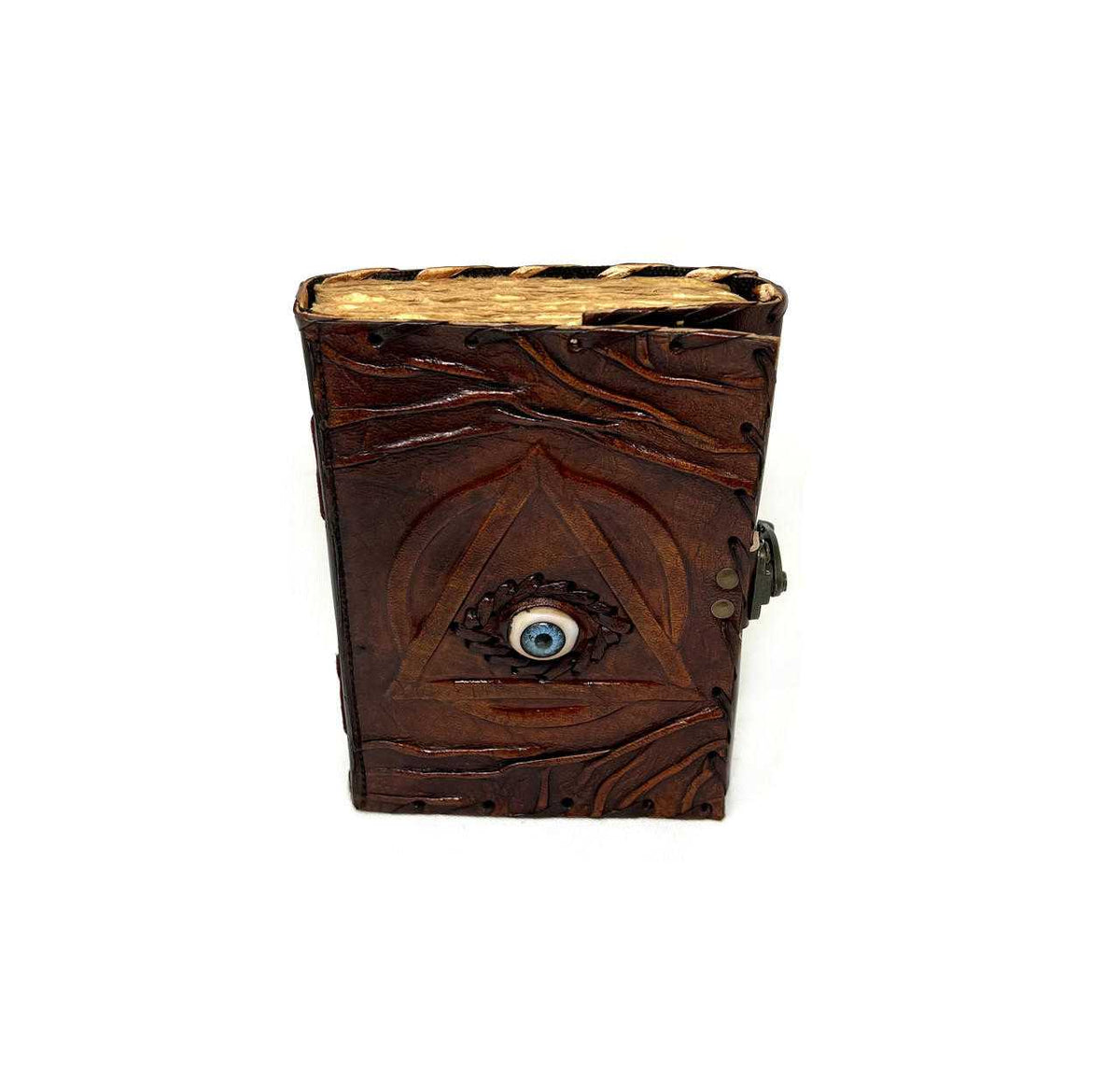 Deckle paper Eye journal cover