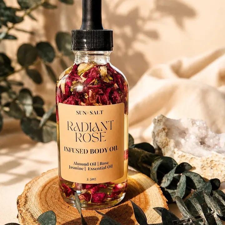Radiant Rose Botanical Face & Body Oil – 3.5 oz.