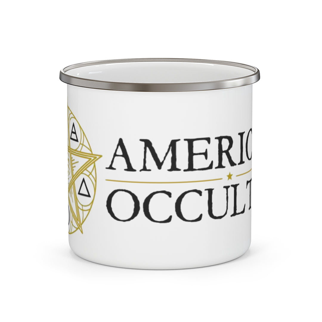 American Occultist Horizontal Sigil Enamel Camping Mug - 12oz