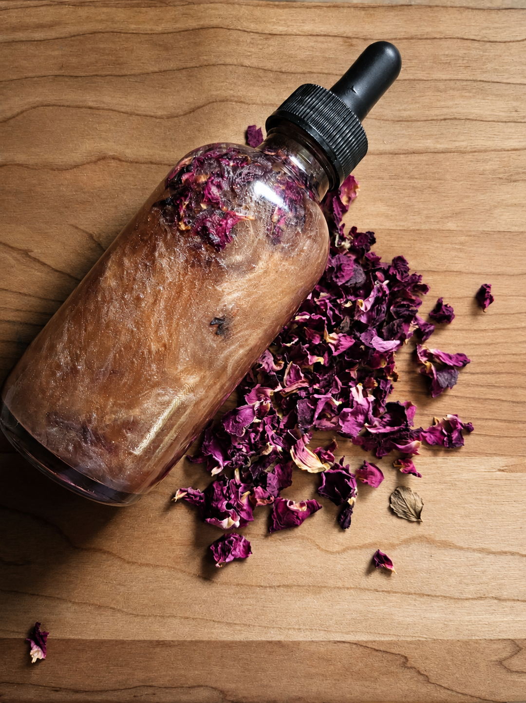 Additional view of Divine Rose Shimmer Body Oil by Lux&amp;Lou