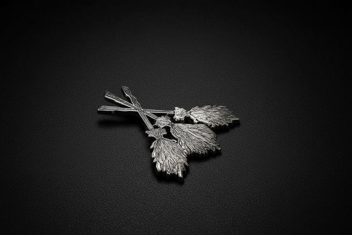 Three Broomsticks enamel pin
