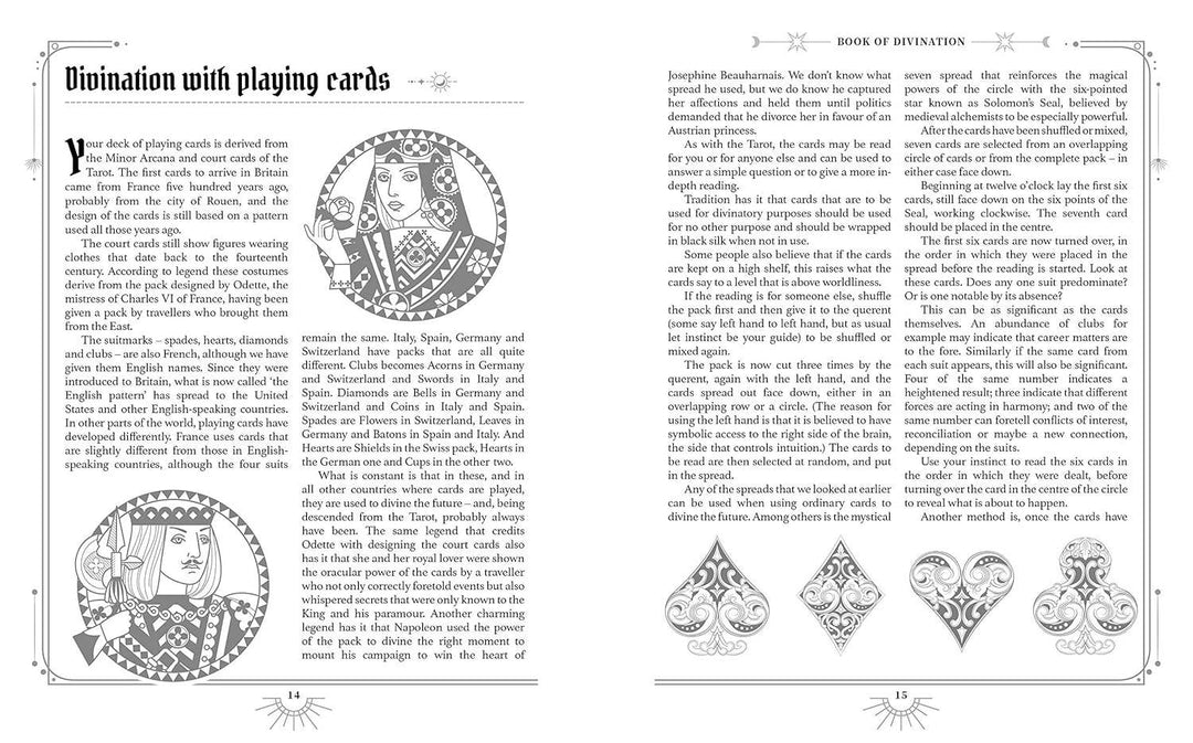 Book of Divination Mystic Archives interior page