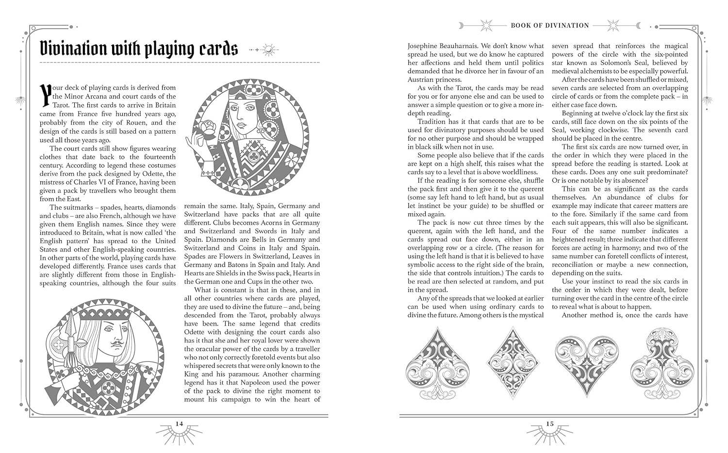 Book of Divination Mystic Archives interior page
