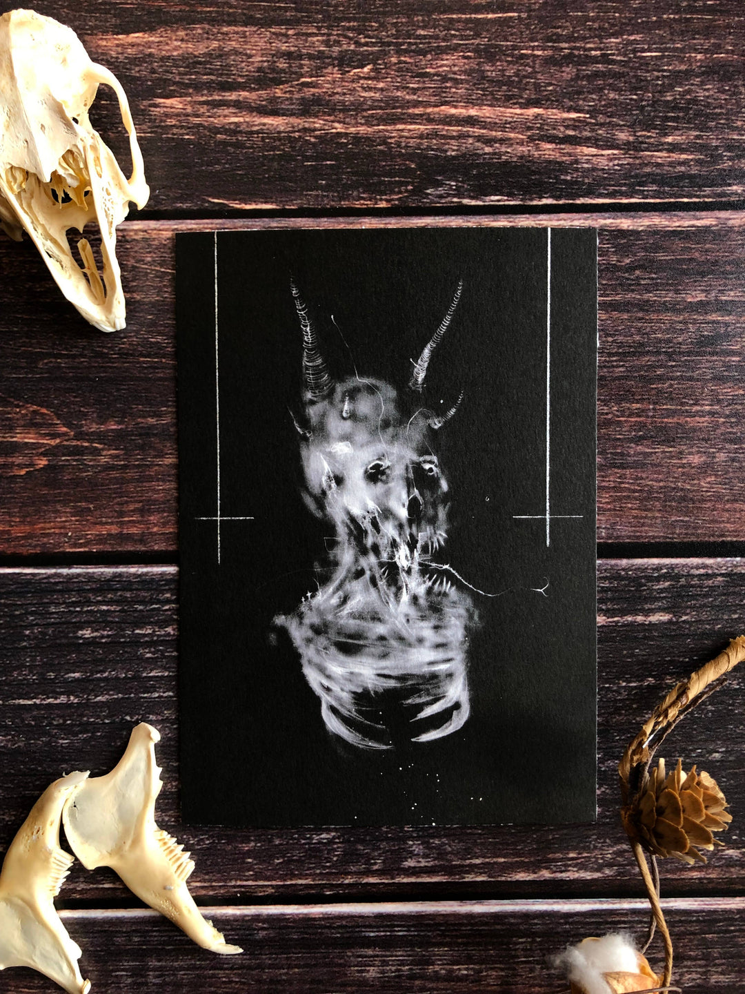 Devil blasphemy dark art print