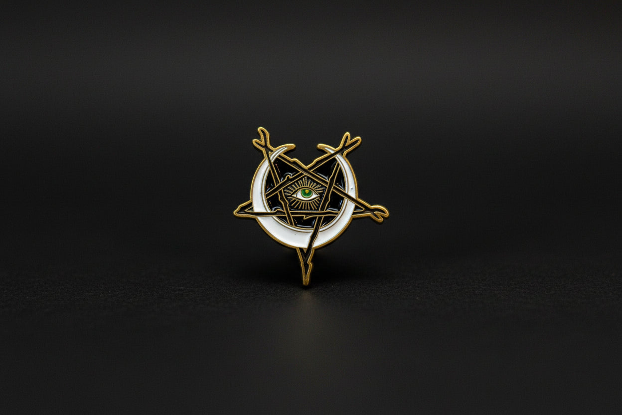 The Sight Sigil Pentagram Lapel Pin – Vision & Will Emblem