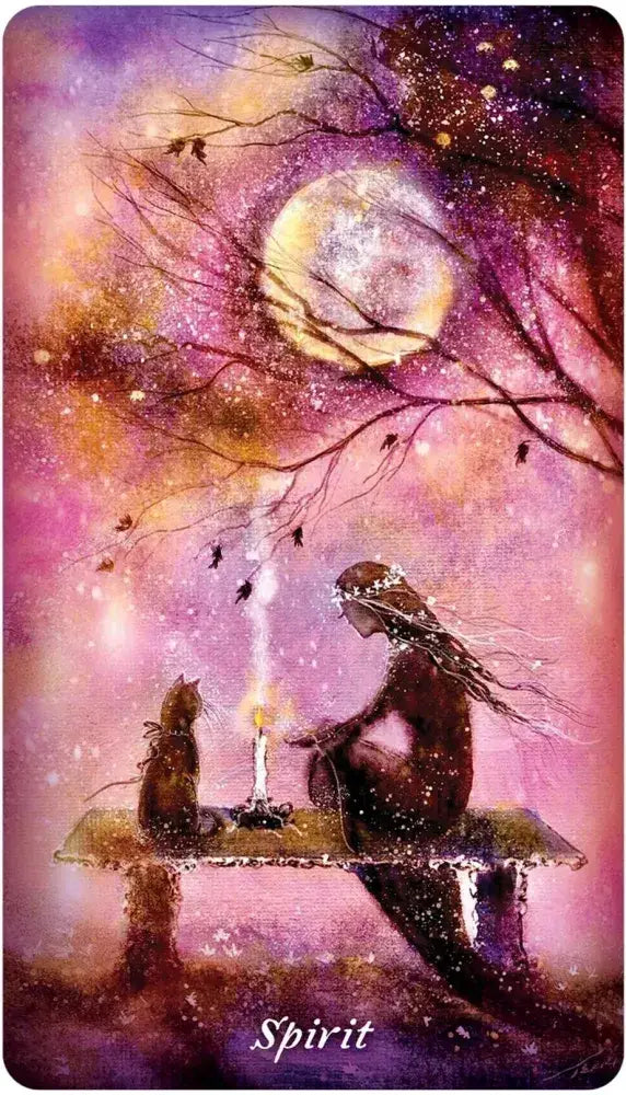 Earthly Souls and Spirits Moon Oracle card artwork view 1