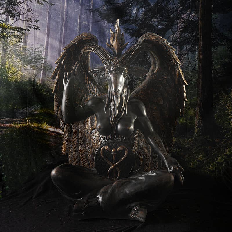 Twenty-four-inch Baphomet statue full product view