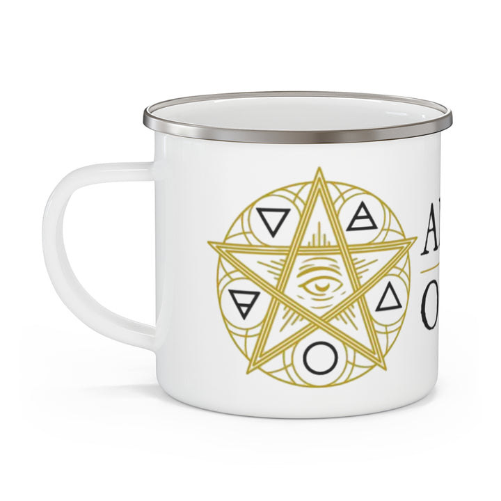 American Occultist Horizontal Sigil Enamel Camping Mug - 12oz