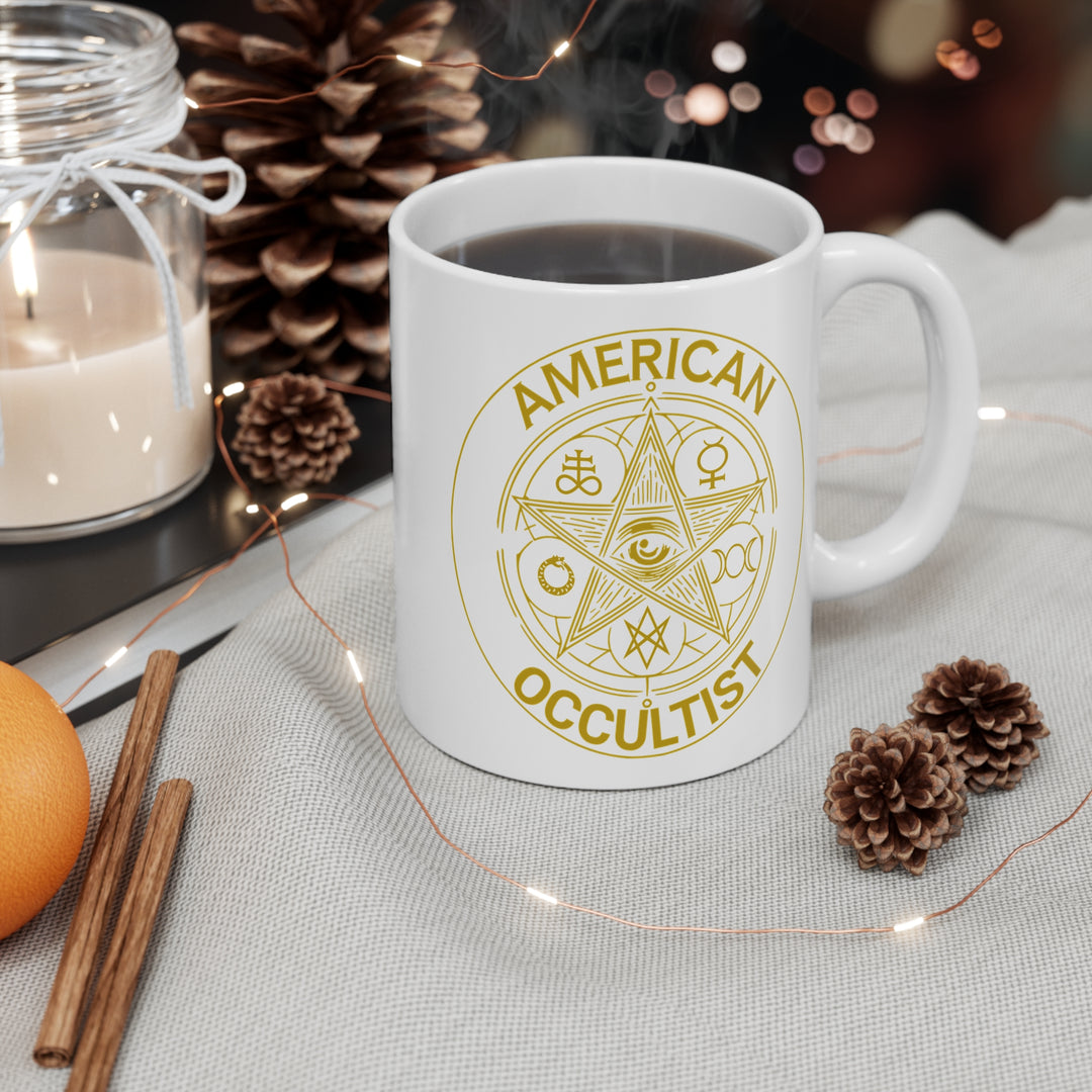 American Occultist Gold Sigil Mug - 11oz