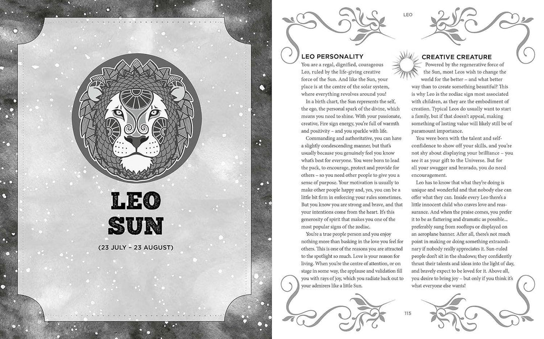 Book of Astrology hardcover book detail
