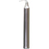 Metallic cylindrical object on a white background