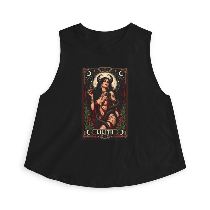 Lilith — Crimson Serpent Crop Top