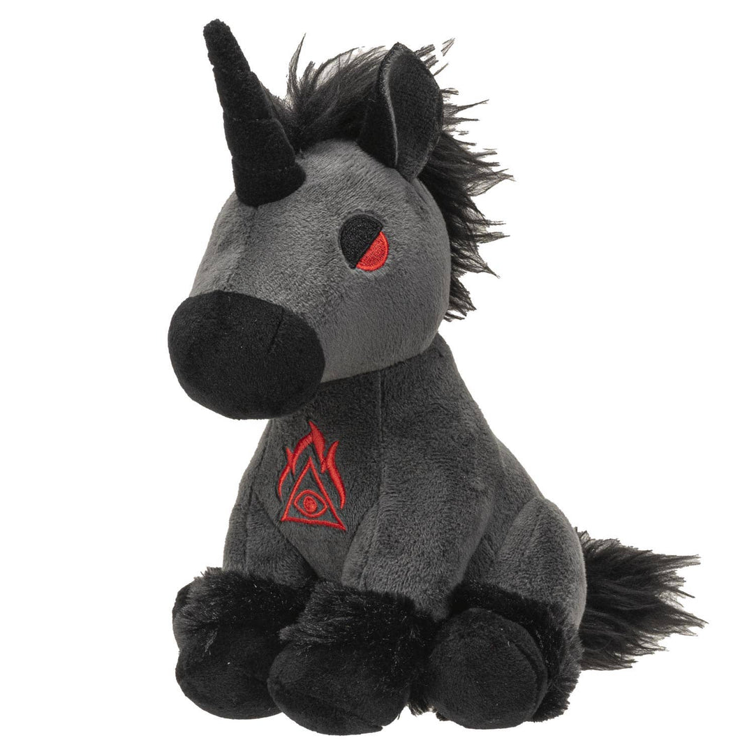 Hellion Black Unicorn Plush
