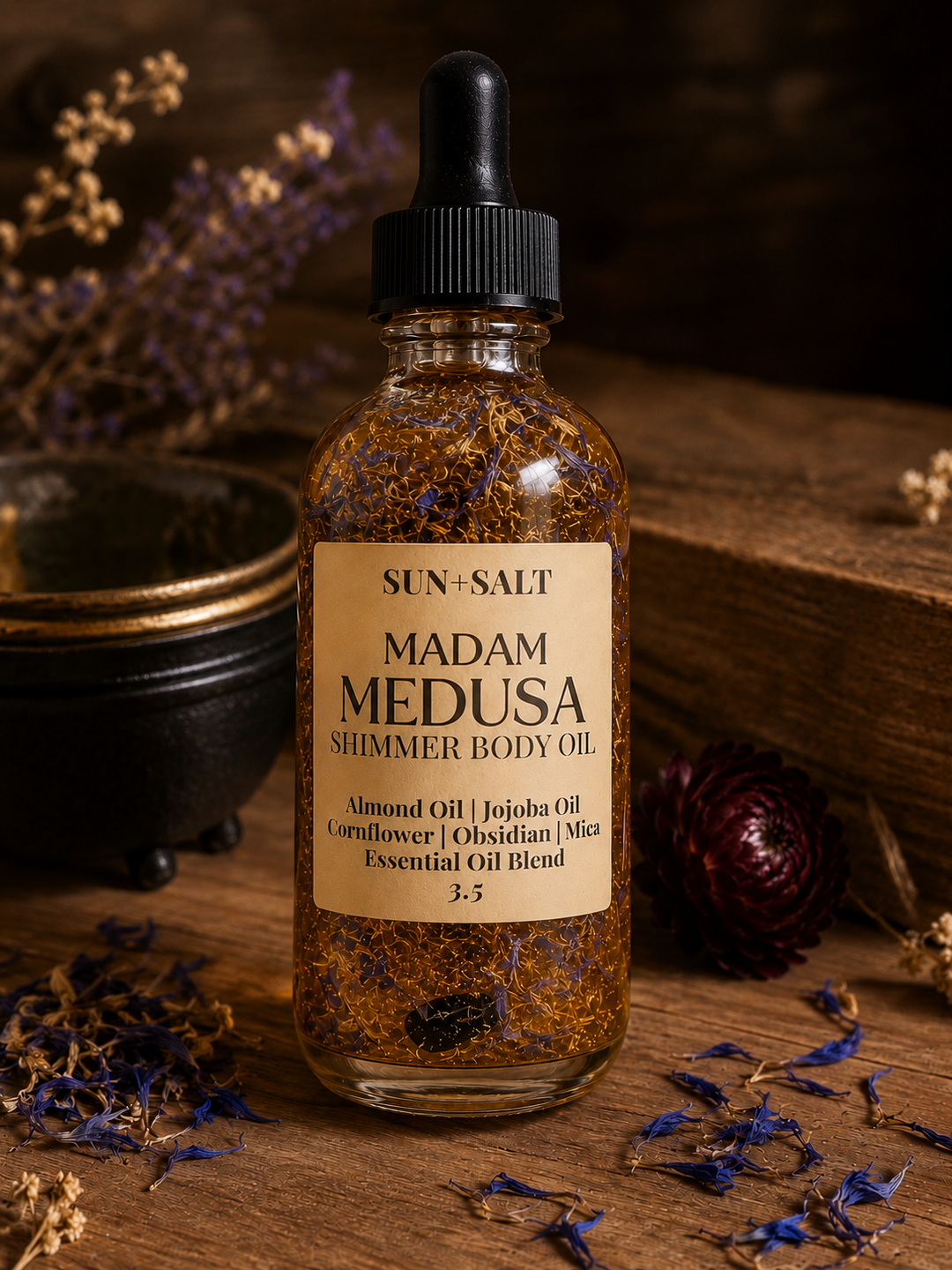 Madam Medusa Shimmer Body Oil by Lux&amp;Lou