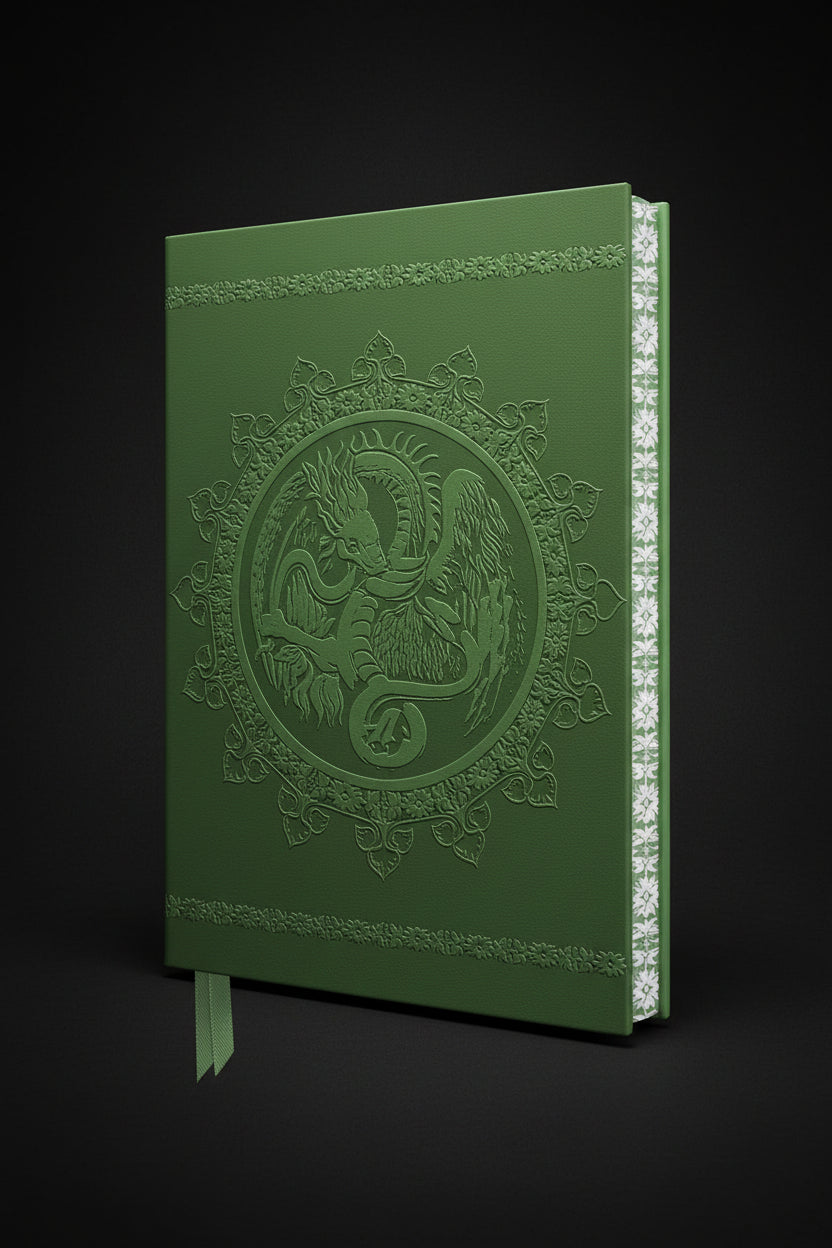 Royal Pavilion Brighton Entrance Hall journal with green dragon cover artwork