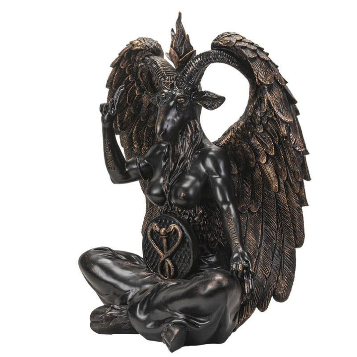 Large Baphomet statue sculpted detail
