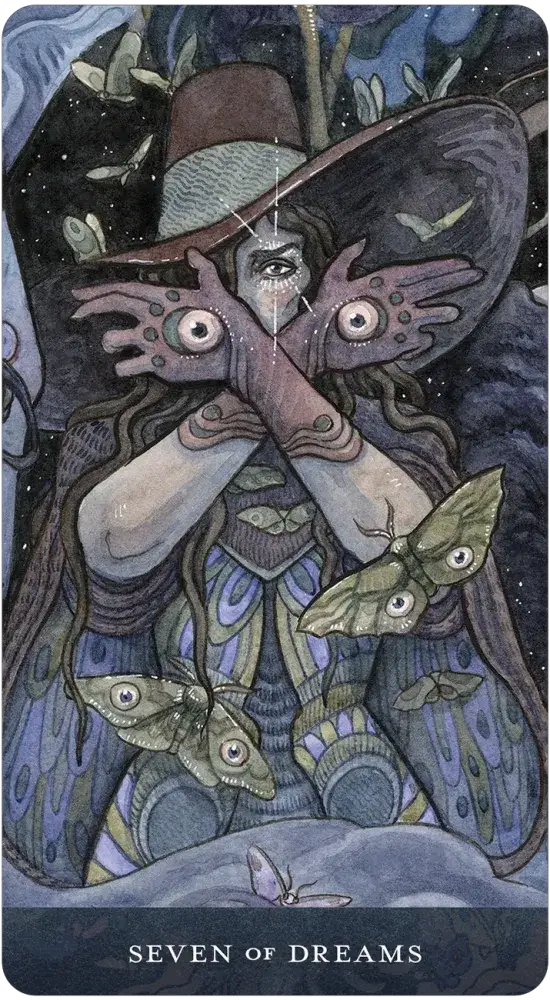 Blood Moon Tarot card artwork view 7