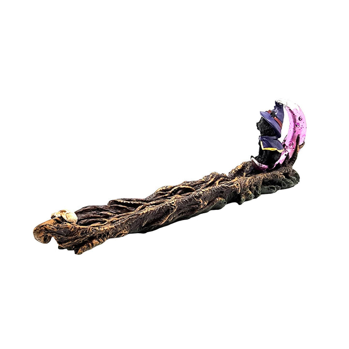 Magical cat incense burner alternate angle