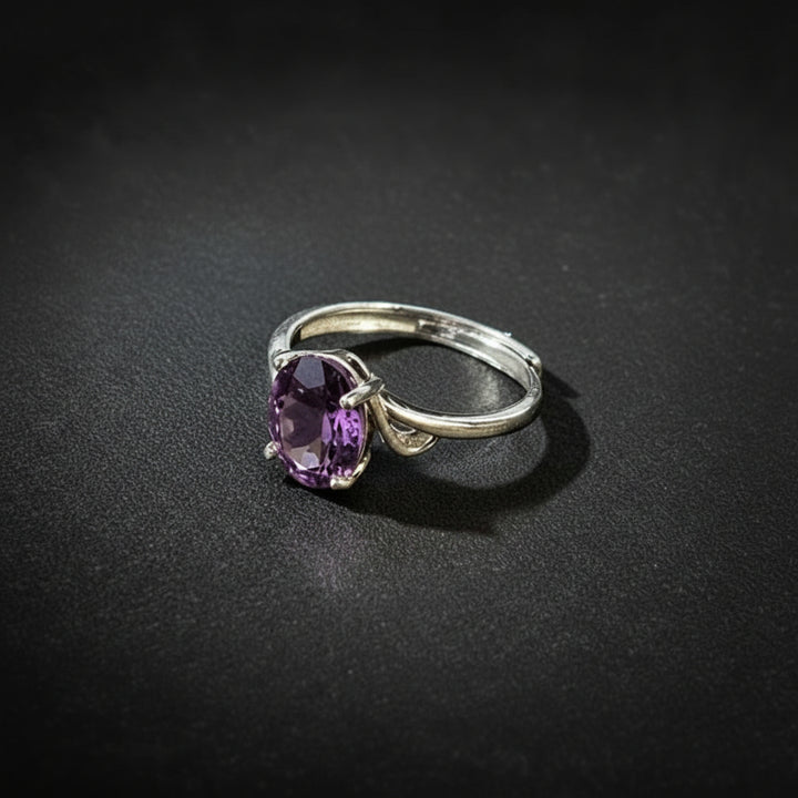 Alexandrite ring front view