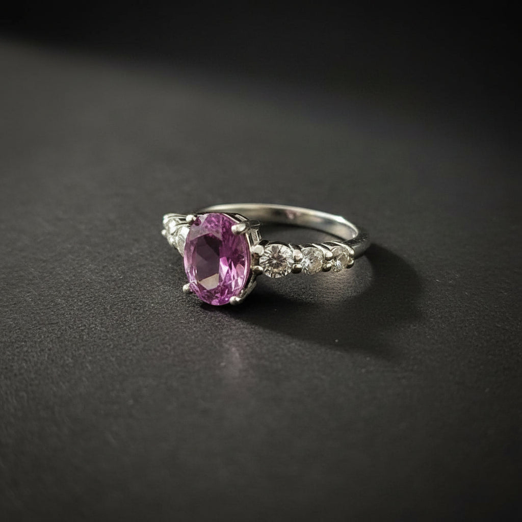 Alexandrite ring side view