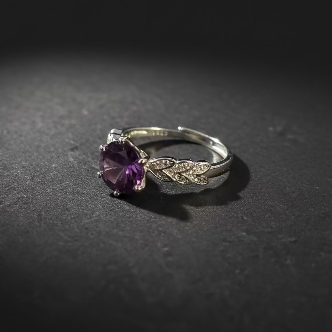 Alexandrite ring alternate angle