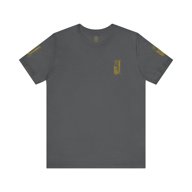 American Occultist Distressed Flag Tee – Men’s Streetwear