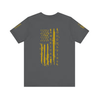 American Occultist Distressed Flag Tee – Men’s Streetwear