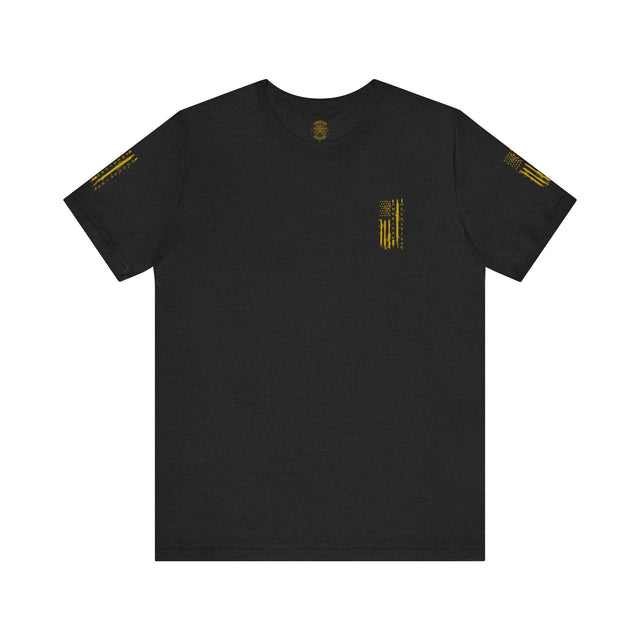 American Occultist Distressed Flag Tee – Men’s Streetwear