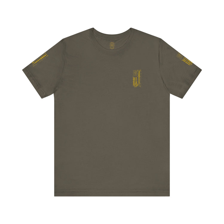 American Occultist Distressed Flag Tee – Men’s Streetwear
