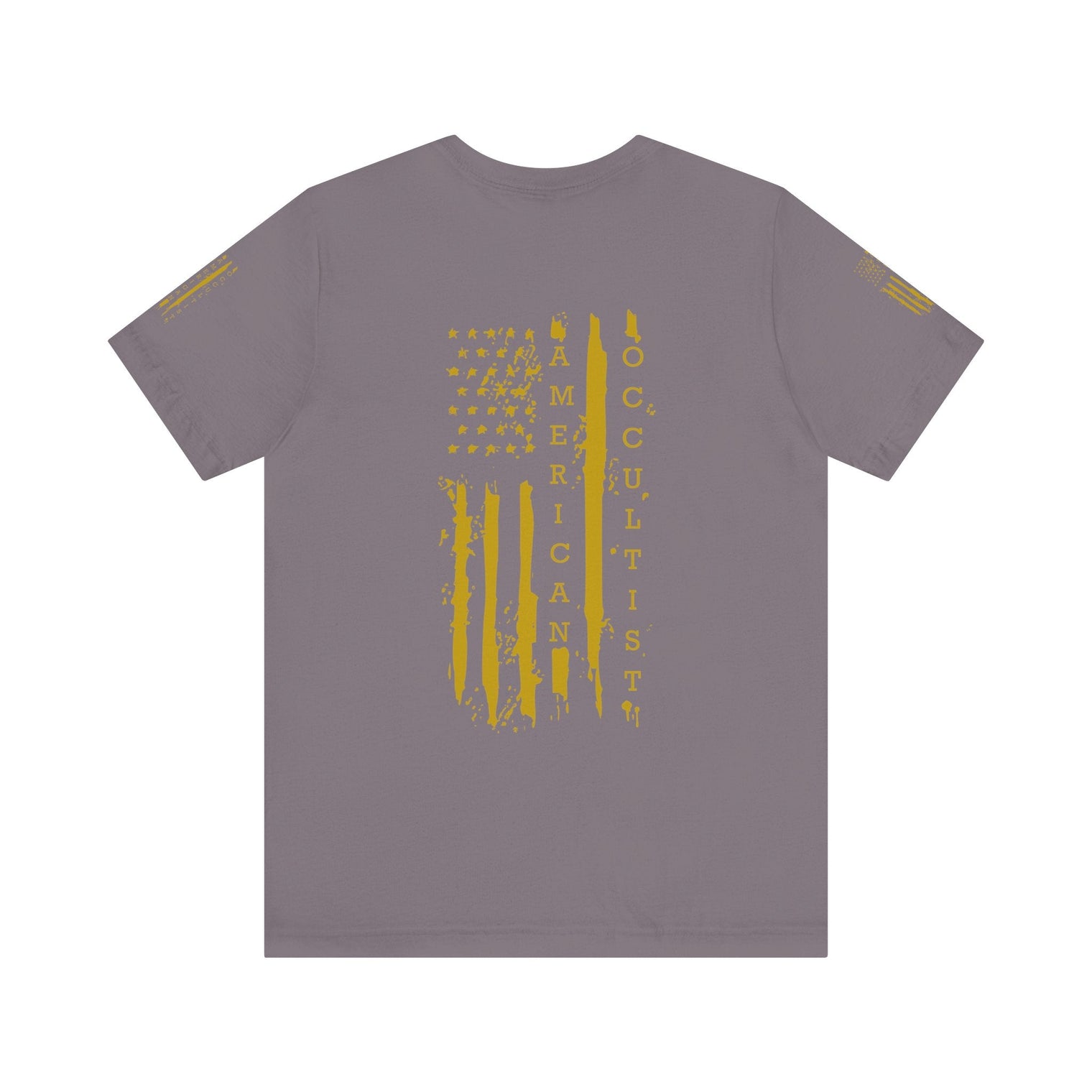 American Occultist Distressed Flag Tee – Men’s Streetwear
