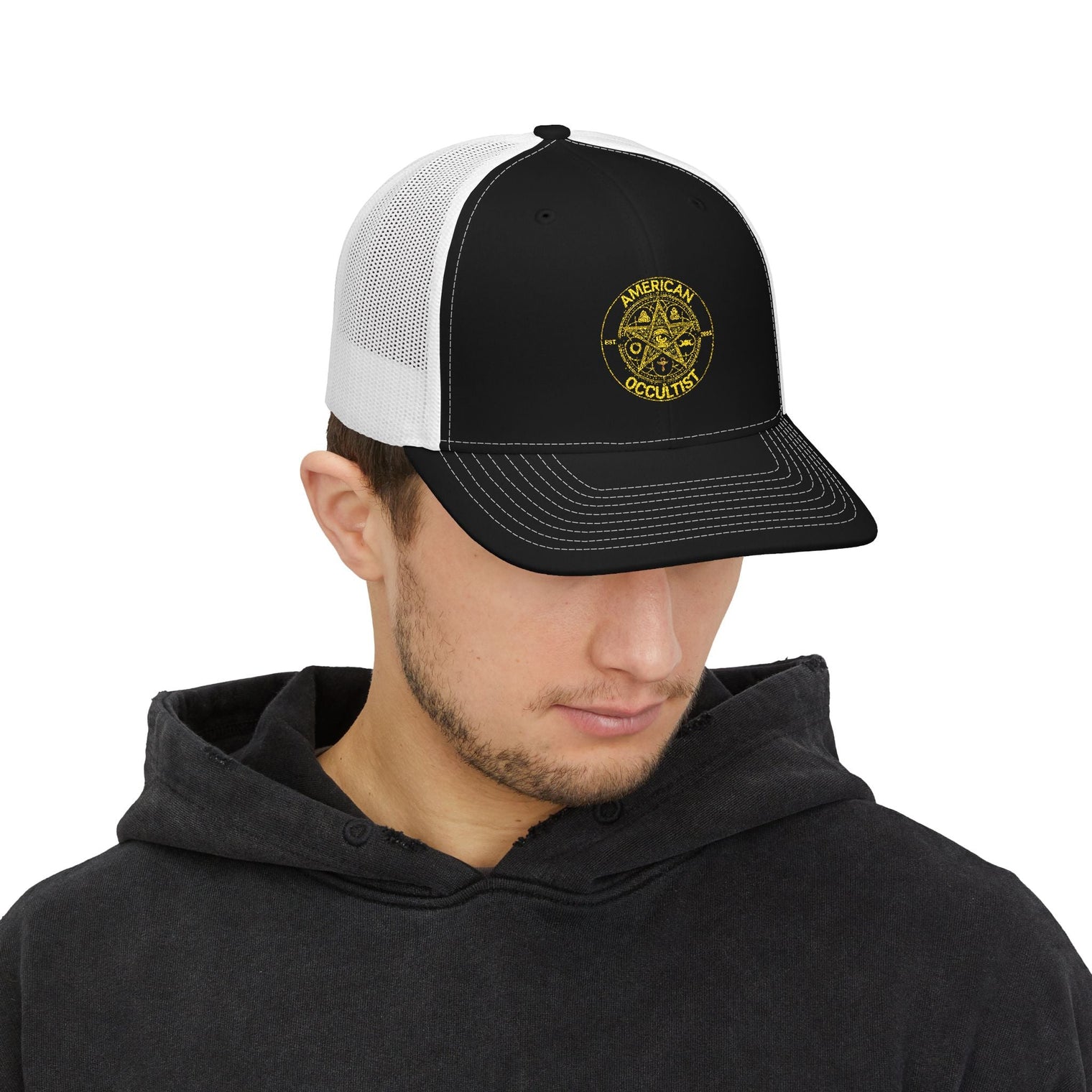 American Occultist Snapback Trucker Cap – Bold Occult Style